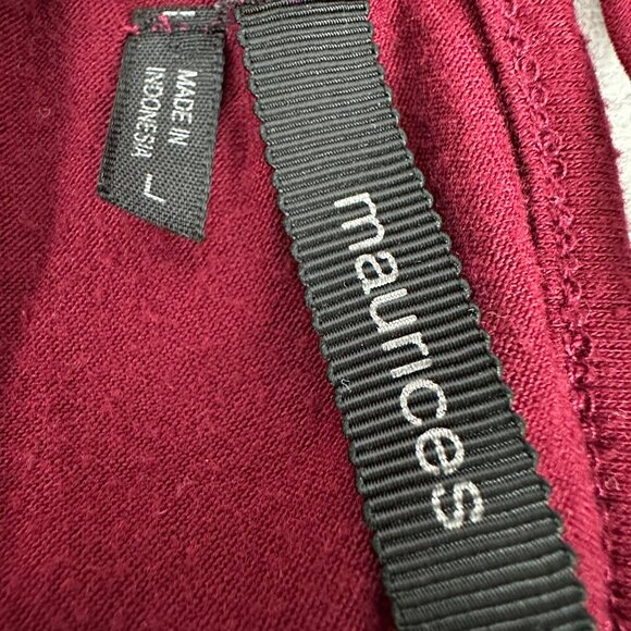 Maurices Women's Spaghetti Strap Blouse Size L Red - Picture 4 of 6